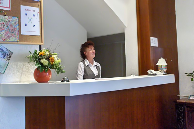 Arbeiten im Hotel Gerono.